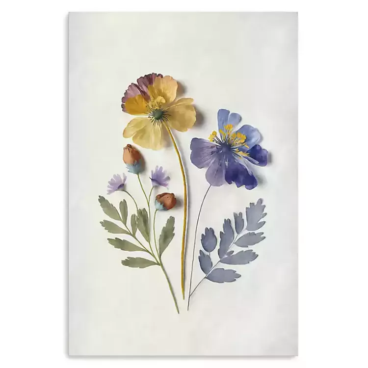 Pressed Flower Memories III Canvas Art Print>Kirklands Home Sale