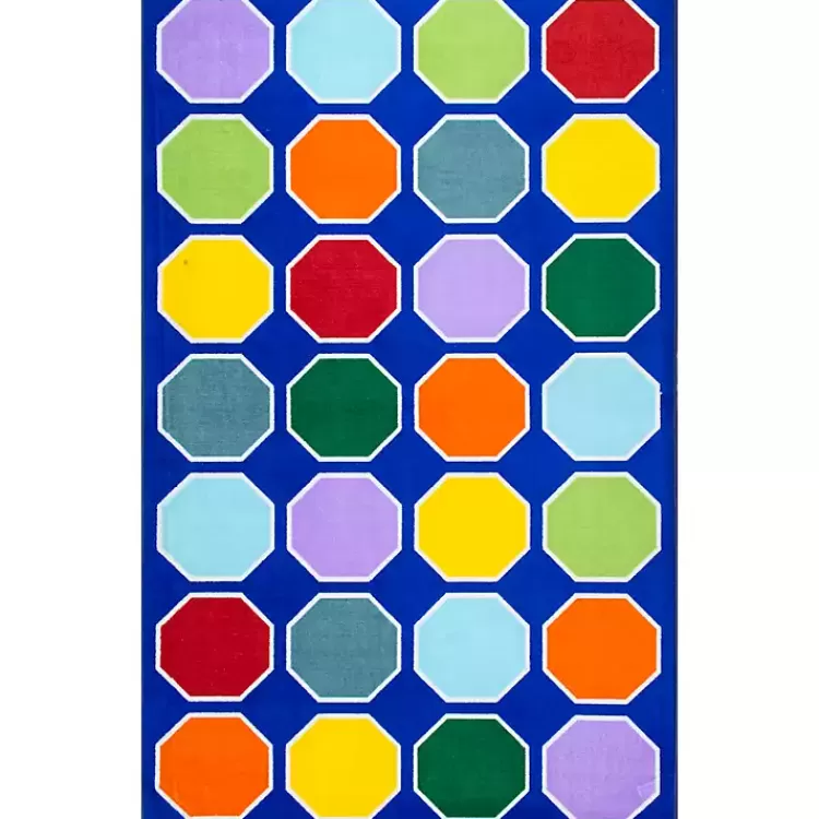 Primary Color Hexagon Area Rug, 5x8>Kirklands Home Cheap