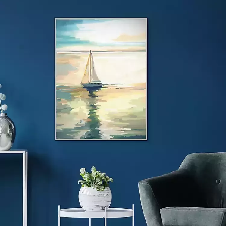 Private Sail Framed Canvas Art Print>Kirklands Home New