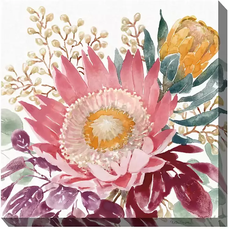 Protea Floral Outdoor Canvas Art Print>Kirklands Home Fashion