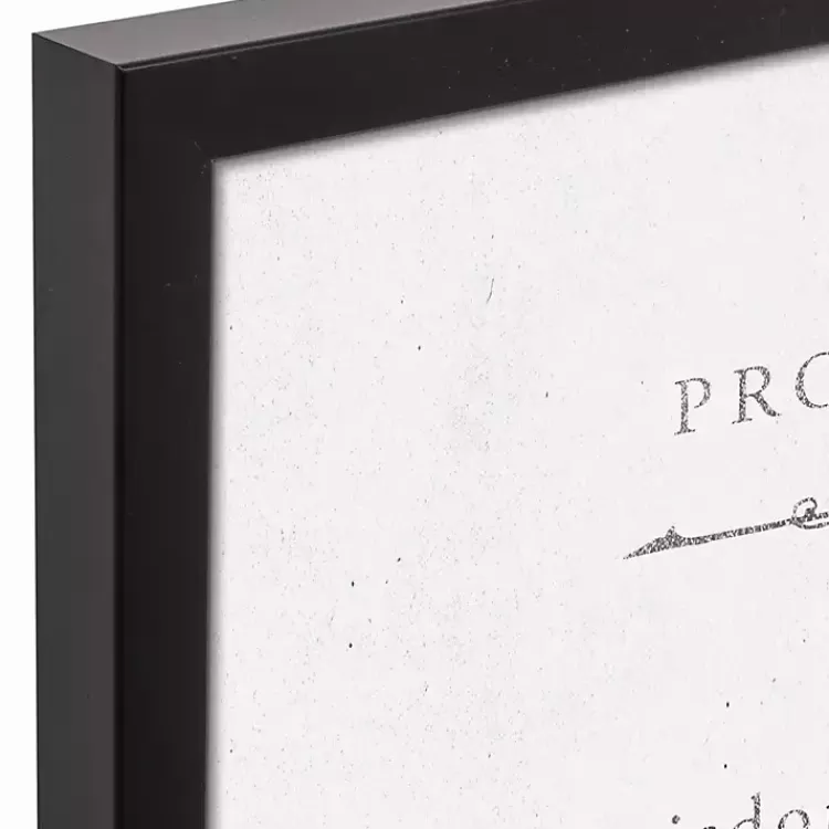 Proverbs Black Framed Canvas Art Print>Kirklands Home Discount