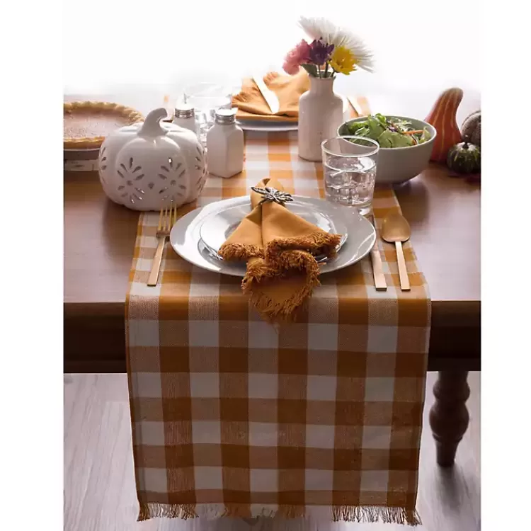 pumpkin_spice_checkered_table_runner_2.webp Pumpkin Spice Checkered Table Runner>Kirklands Home Store