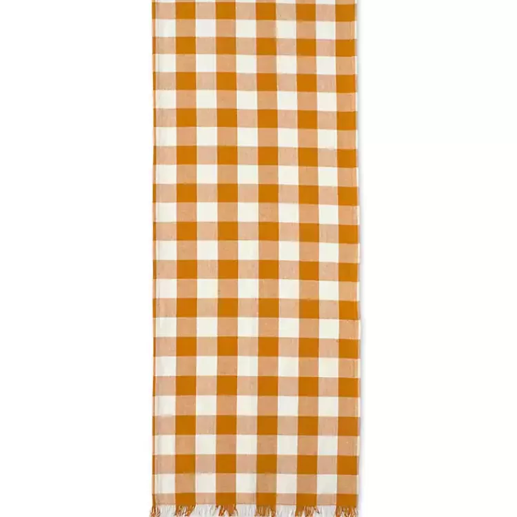 pumpkin_spice_checkered_table_runner_3.webp Pumpkin Spice Checkered Table Runner>Kirklands Home Store