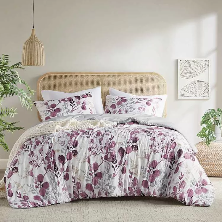 Purple Botanical 2-pc. Twin/Twin XL Comforter Set>Kirklands Home Clearance