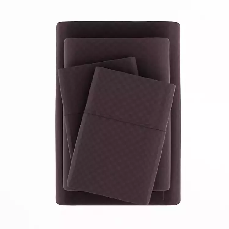 Embossed Checkered 3-pc. Twin Sheet Set>Kirklands Home New