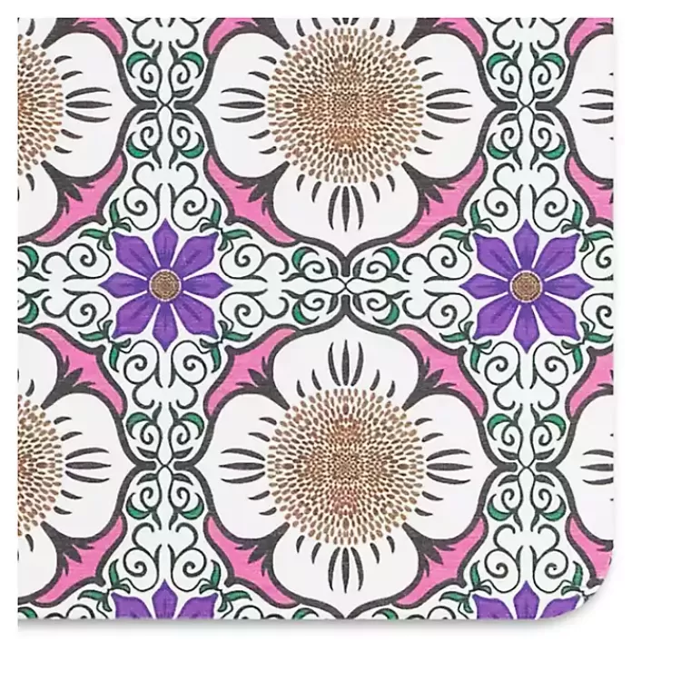 purple_flower_stone_bath_mat_3.webp Purple Flower Stone Bath Mat>Kirklands Home Hot