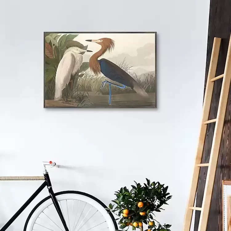 Purple Heron Framed Canvas Art Print>Kirklands Home Sale