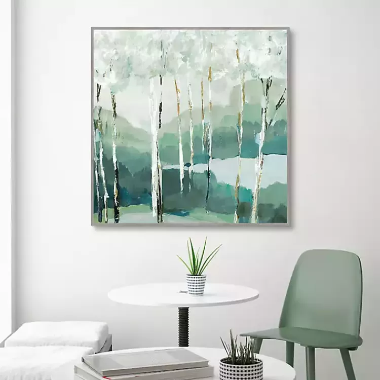 Quiet Birch Forest II Framed Canvas Art Print>Kirklands Home New