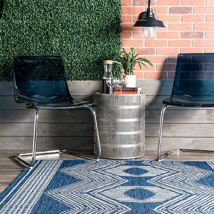 raina_blue_tribal_zig_zag_outdoor_rug_x_2.webp Raina Blue Tribal Zig Zag Outdoor Rug, 8x10>Kirklands Home Hot