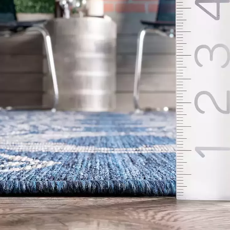 raina_blue_tribal_zig_zag_outdoor_rug_x_7.webp Raina Blue Tribal Zig Zag Outdoor Rug, 8x10>Kirklands Home Hot