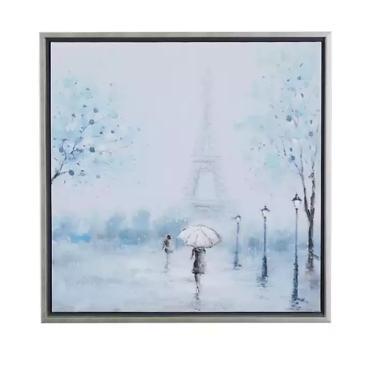 Rainy Paris Blues Transitional Framed Wall Art>Kirklands Home New