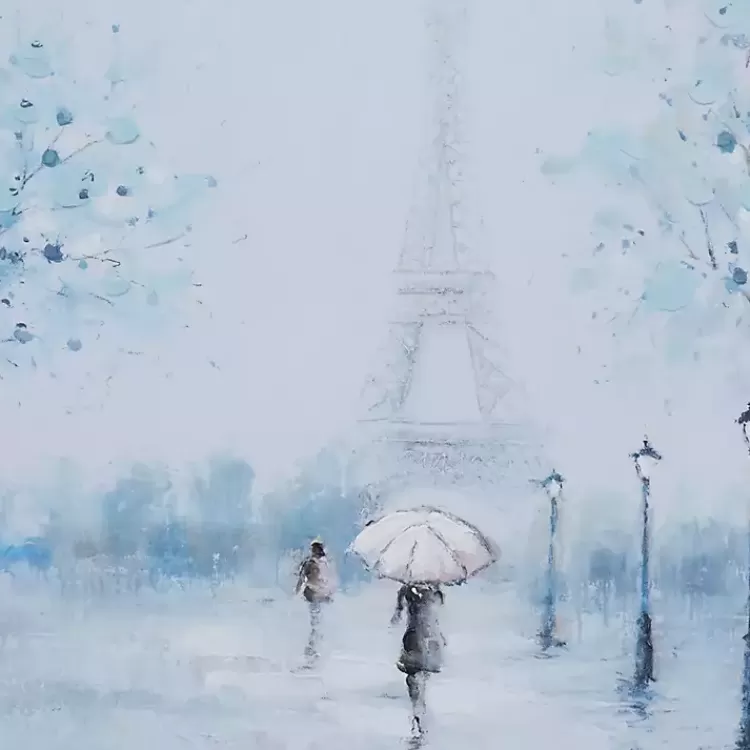 rainy_paris_blues_transitional_framed_wall_art_3.webp Rainy Paris Blues Transitional Framed Wall Art>Kirklands Home New