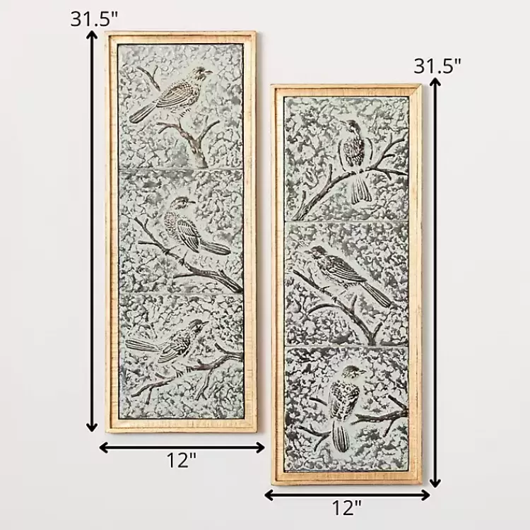 raised_bird_metal_wall_plaques_set_of__3.webp Raised Bird Metal Wall Plaques, Set of 2>Kirklands Home Store