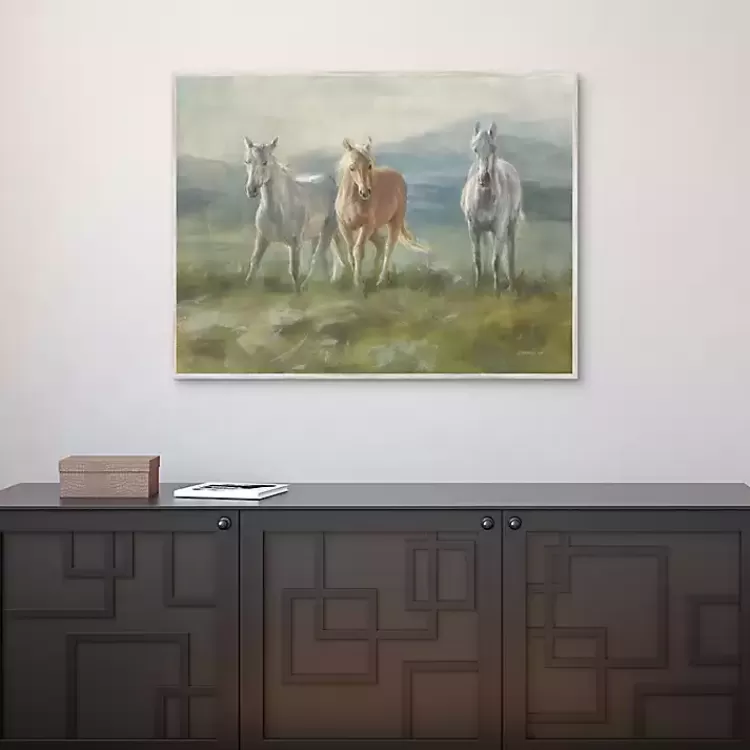 Rangeland Horses Framed Canvas Art Print>Kirklands Home Flash Sale