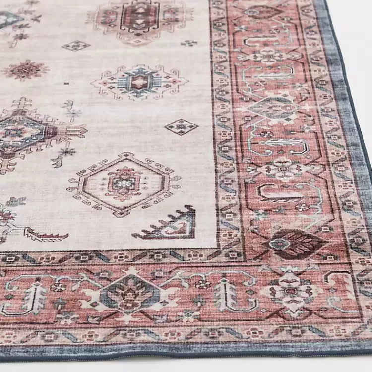 Raquel Red and Ivory Washable Area Rug, 7x9>Kirklands Home Cheap