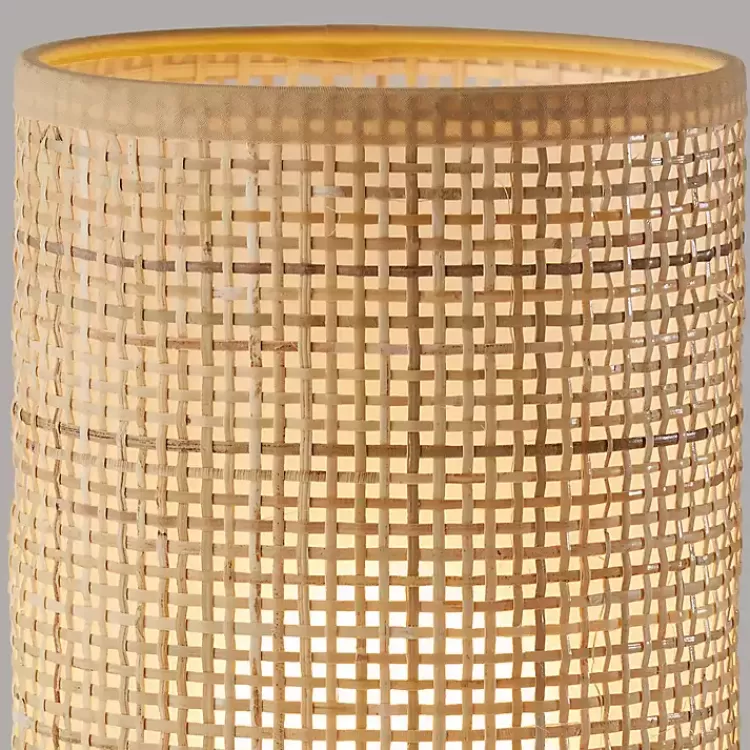 rattan_cylinder_shade_white_base_table_lamp_2.webp Rattan Cylinder Shade White Base Table Lamp>Kirklands Home Shop