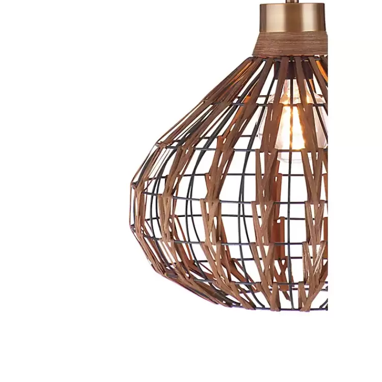 Rattan Pepper Moon Pendant Light>Kirklands Home Flash Sale