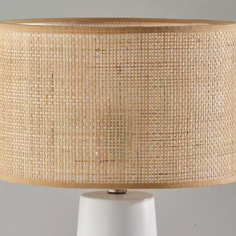rattan_shade_white_base_table_lamp_2.webp Rattan Shade Base Table Lamp>Kirklands Home Clearance