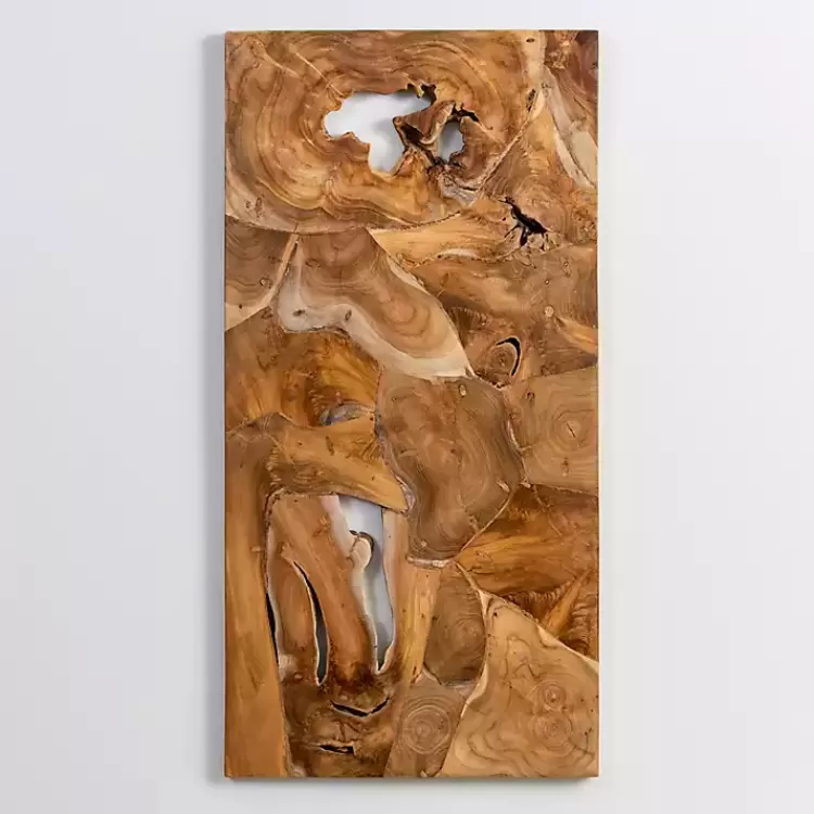 raw_teak_root_panel_wall_plaque_2.webp Raw Teak Root Panel Wall Plaque>Kirklands Home Flash Sale