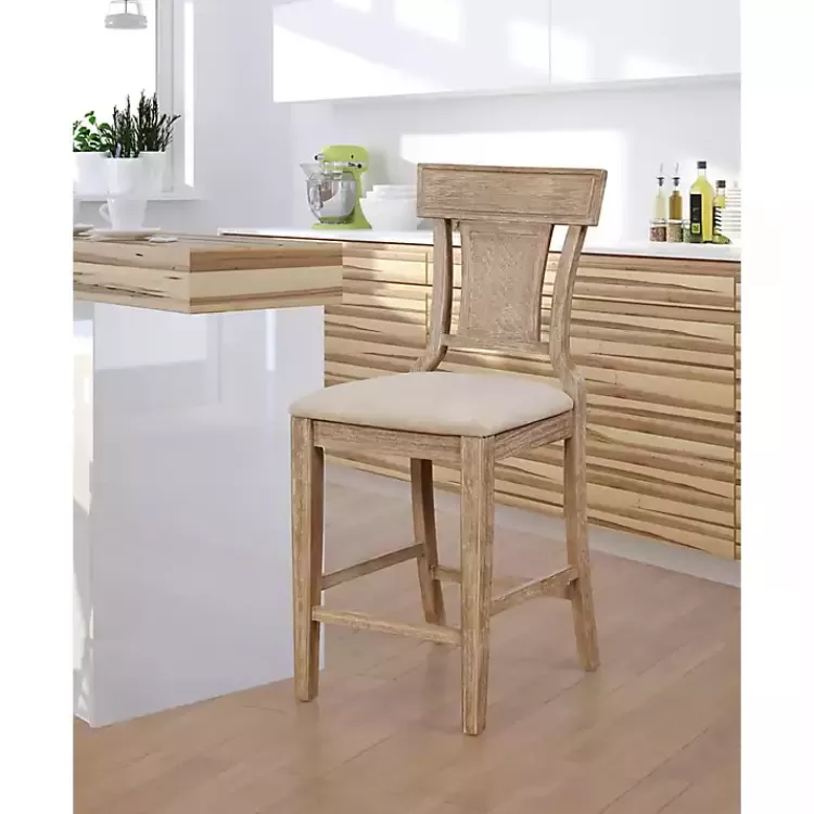 Ray with Gray Wash Finish Counter Stool>Kirklands Home Outlet
