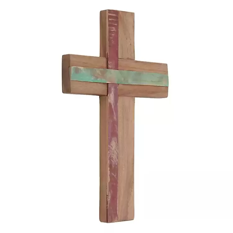 Reclaimed Wood Cross Wall Plaque>Kirklands Home Store