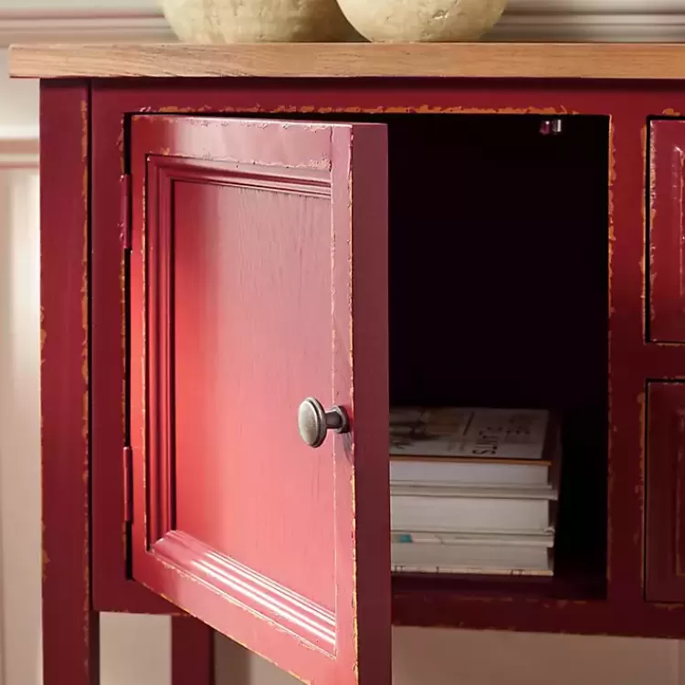 red__oak_drawer_charlotte_sideboard_8.webp & Oak 4-Drawer Charlotte Sideboard>Kirklands Home Flash Sale