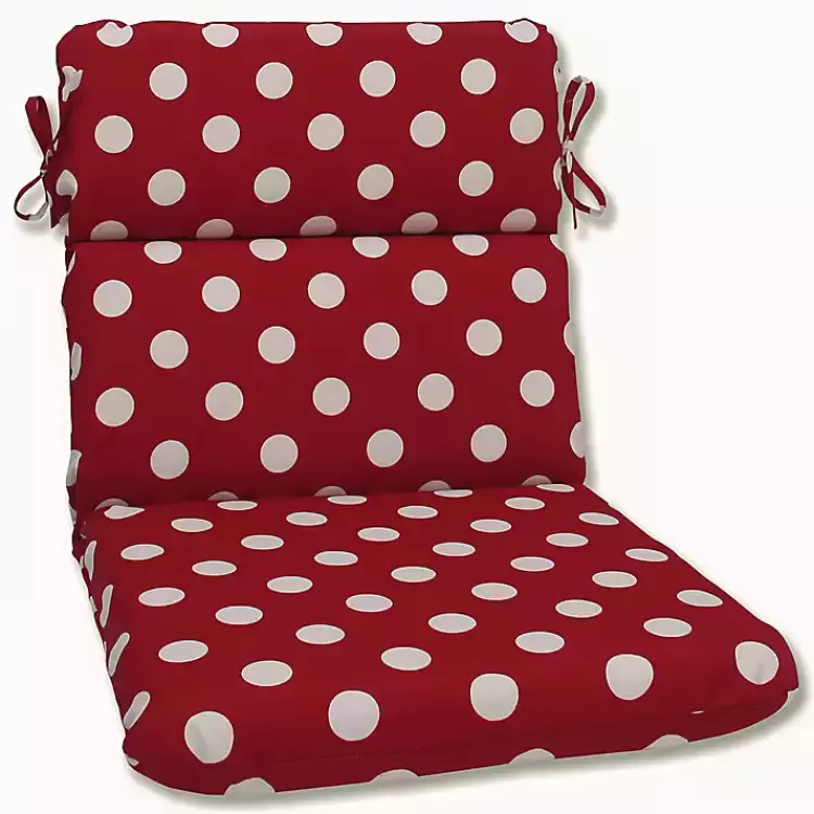 Red & White Polka Dot Chair Cushion>Kirklands Home Cheap