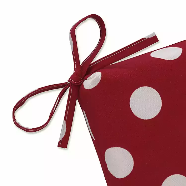 red__white_polka_dot_outdoor_chair_cushion_5.webp Red & White Polka Dot Outdoor Chair Cushion>Kirklands Home Store