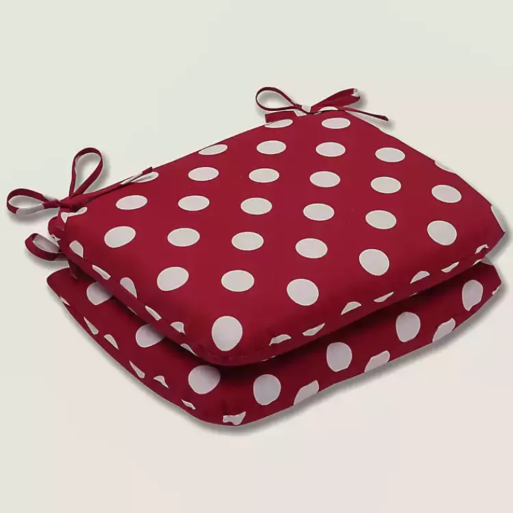 Red & White Polka Dot Outdoor Cushions, Set of 2>Kirklands Home Hot