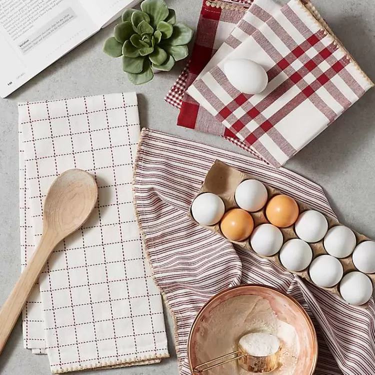 red__white_woven_patterns_pc_dish_towel_set_2.webp Red & White Woven Patterns 5-pc. Dish Towel Set>Kirklands Home Online