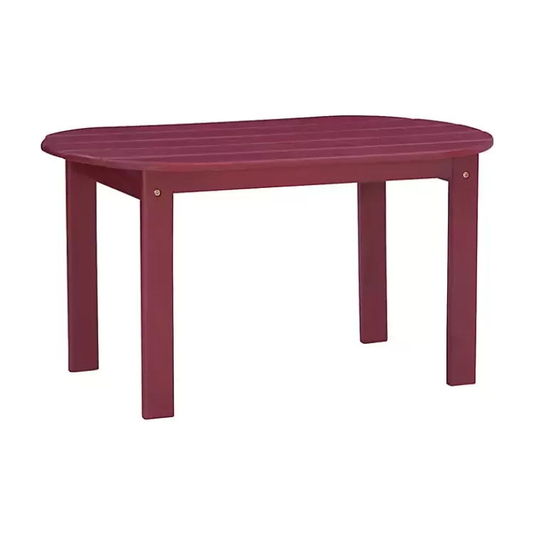 Acacia Wood Oval Adirondack Coffee Table>Kirklands Home Clearance