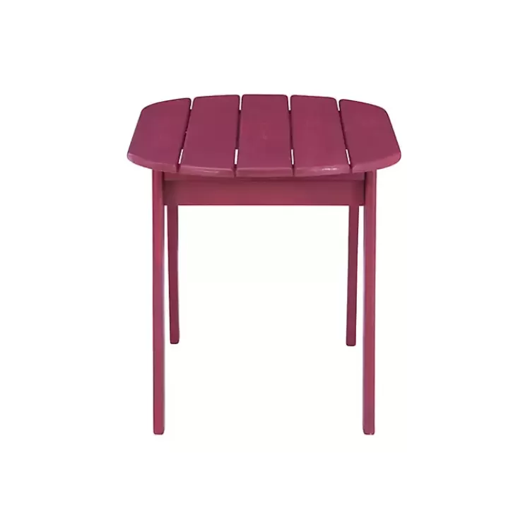 red_acacia_wood_oval_adirondack_coffee_table_3.webp Acacia Wood Oval Adirondack Coffee Table>Kirklands Home Clearance