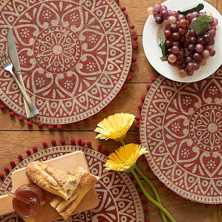 red_and_natural_print_round_placemats_set_of__3.webp Red and Natural Print Round Placemats, Set of 6>Kirklands Home Clearance