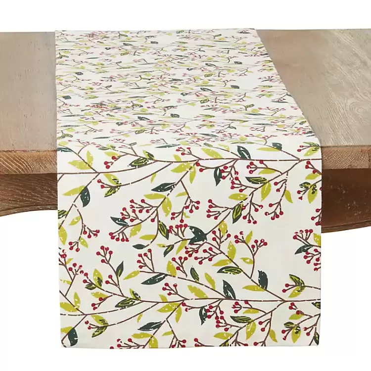 Red Berry Delight Cotton Runner>Kirklands Home Fashion