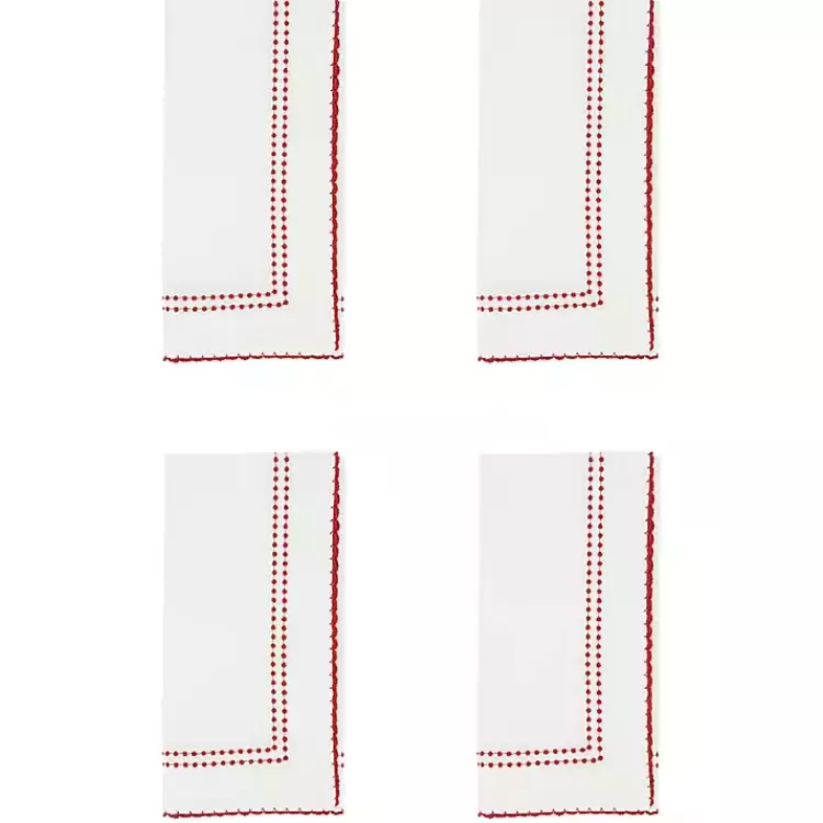 red_border_embroidered_napkins_set_of__2.webp Red Border Embroidered Napkins, Set of 4>Kirklands Home Store