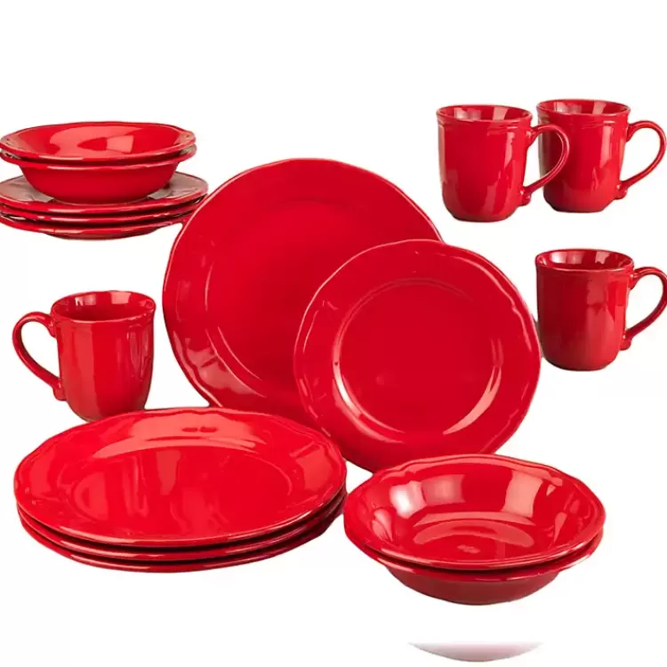 Ceramic Soft Scallop 16-pc. Dinnerware Set>Kirklands Home Cheap