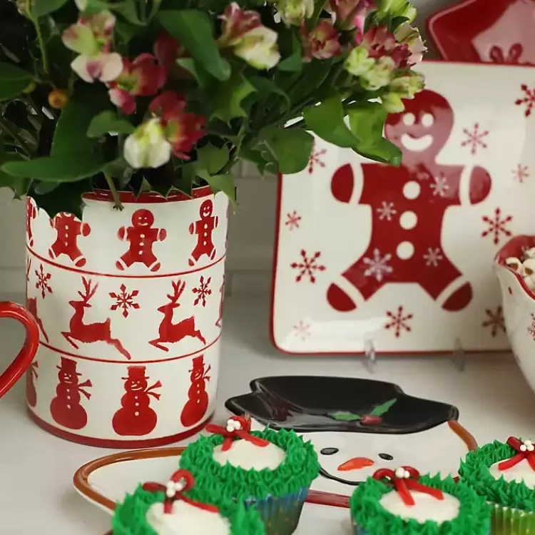 red_christmas_characters_utensil_holder_3.webp Red Christmas Characters Utensil Holder>Kirklands Home Flash Sale