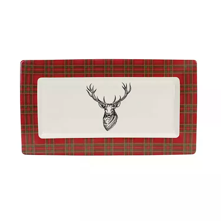 Deer Trim 2-pc. Christmas Platter Set>Kirklands Home Best