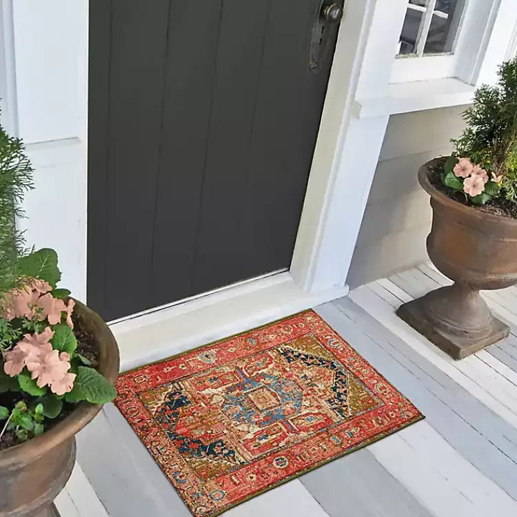 red_diamond_medallion_indooroutdoor_rug_x_5.webp Diamond Medallion Indoor/Outdoor Rug, 3x4>Kirklands Home Cheap