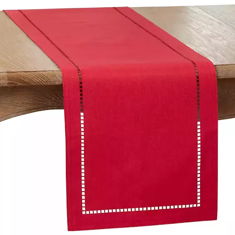 Hemstitch Border Table Runner>Kirklands Home Cheap