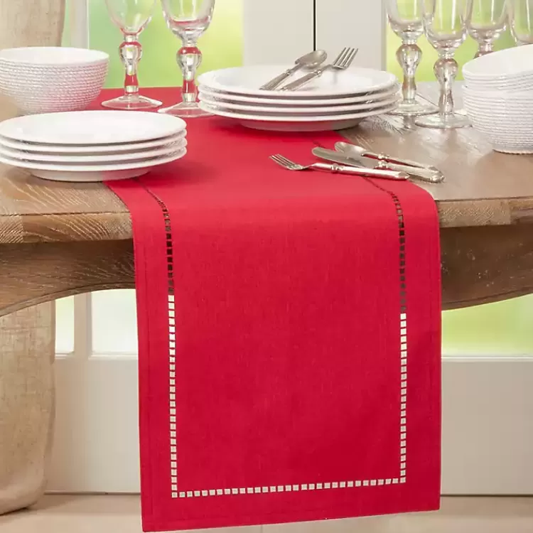 red_hemstitch_border_table_runner_2.webp Hemstitch Border Table Runner>Kirklands Home Cheap