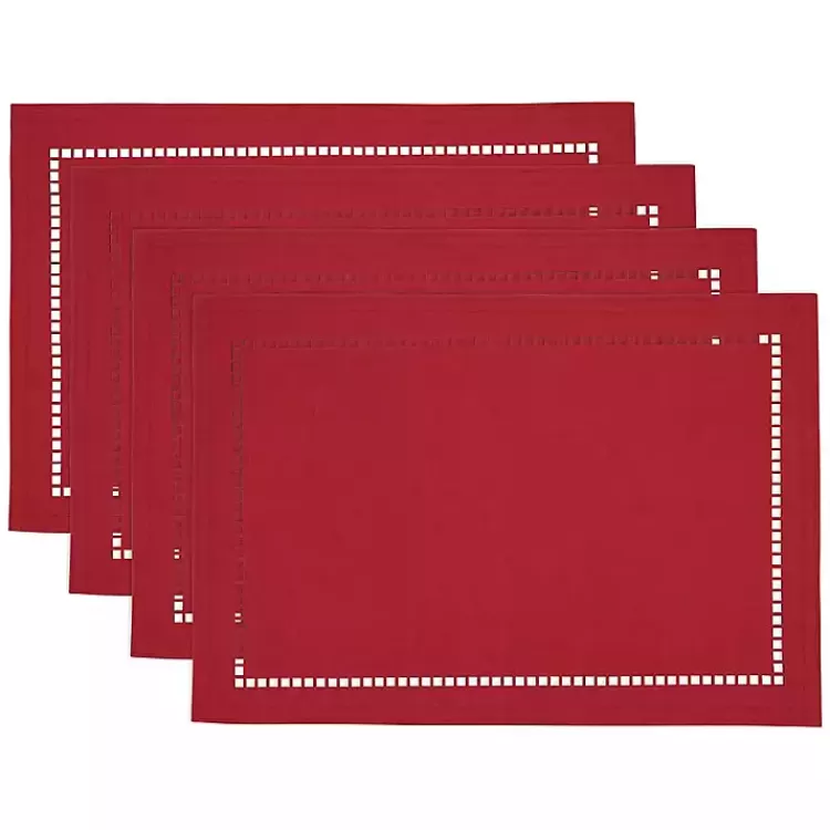 Hemstitch Laser-Cut Placemats, Set of 4>Kirklands Home Best