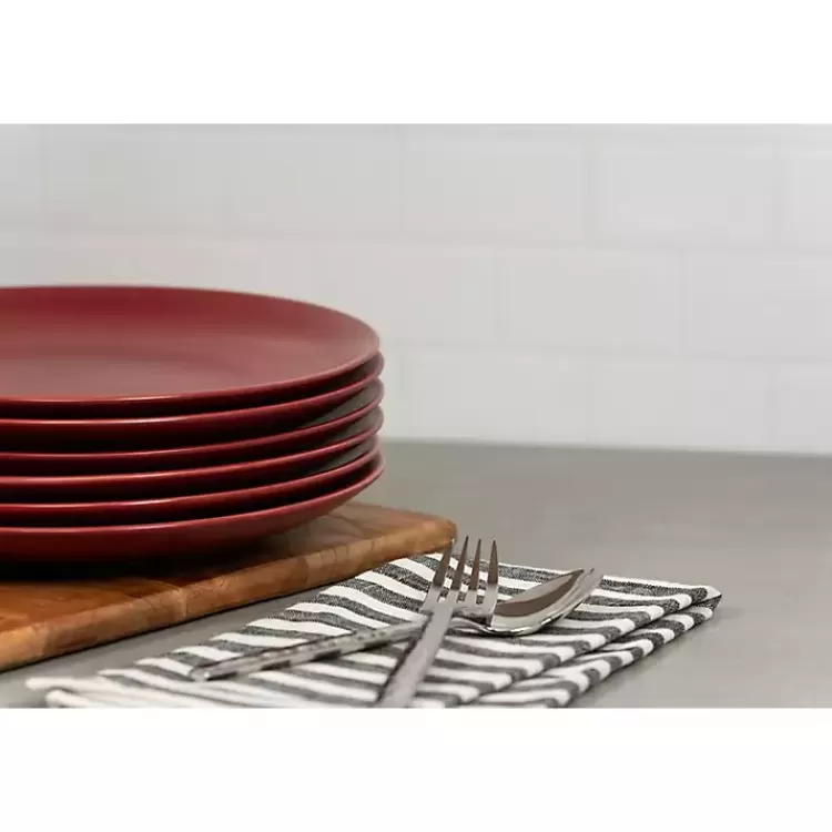 red_matte_ceramic_dinner_plates_set_of__3.webp Matte Ceramic Dinner Plates, Set of 6>Kirklands Home Best
