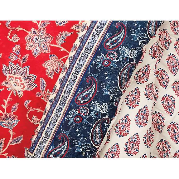 red_navy_marbella_queen_pc_comforter_set_5.webp Red Navy Marbella Queen 5-pc. Comforter Set>Kirklands Home Best