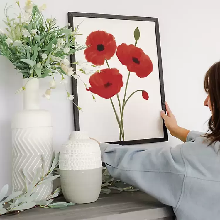 Red Poppies Framed Art Print>Kirklands Home Outlet
