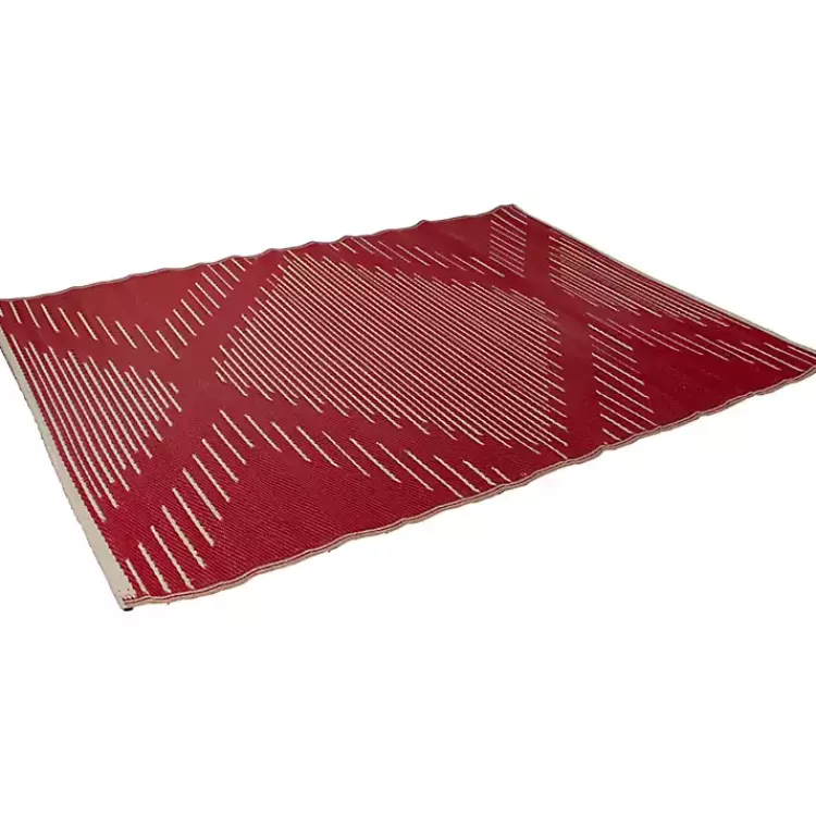 red_primitive_arrow_outdoor_area_rug_x_2.webp Red Primitive Arrow Outdoor Area Rug, 4x6>Kirklands Home Outlet