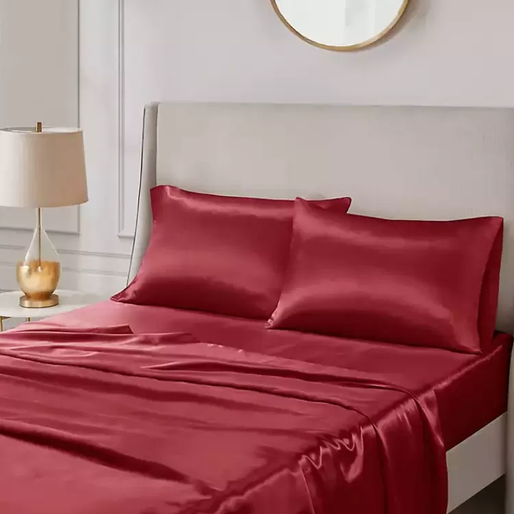 red_satin_standard_pc_pillow_case_set_2.webp Satin Standard 2-pc. Pillow Case Set>Kirklands Home Best Sale