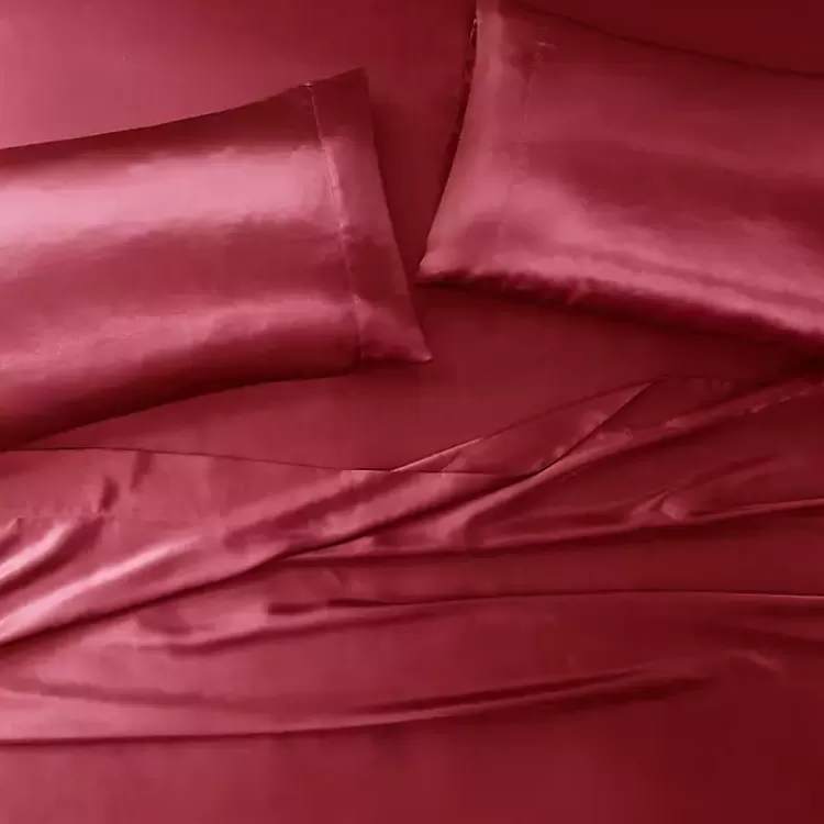 red_satin_standard_pc_pillow_case_set_4.webp Satin Standard 2-pc. Pillow Case Set>Kirklands Home Best Sale