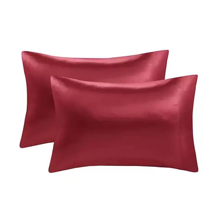 red_satin_standard_pc_pillow_case_set_6.webp Satin Standard 2-pc. Pillow Case Set>Kirklands Home Best Sale