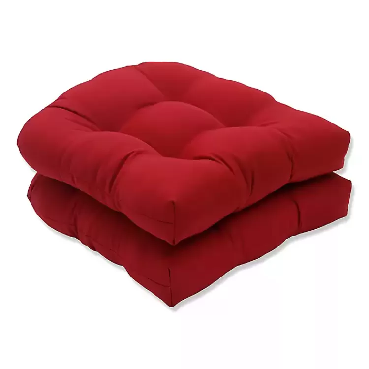 Tufted Outdoor Wicker Chair Cushion, Set of 2>Kirklands Home Outlet